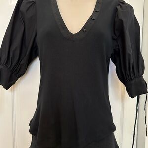 Ulla Johnson Pia Top - Black, Size Medium